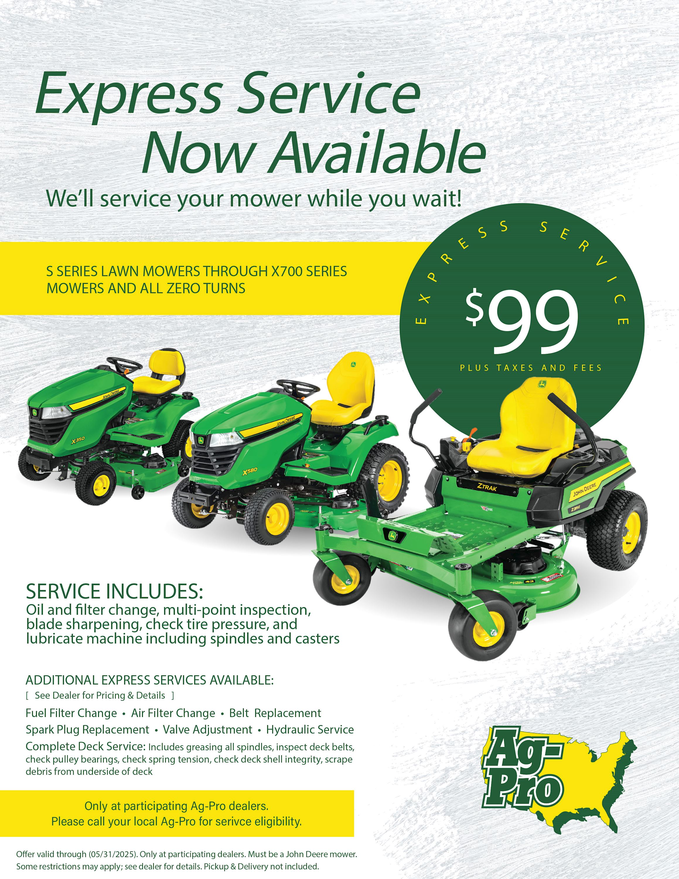Express Service AgPro John Deere