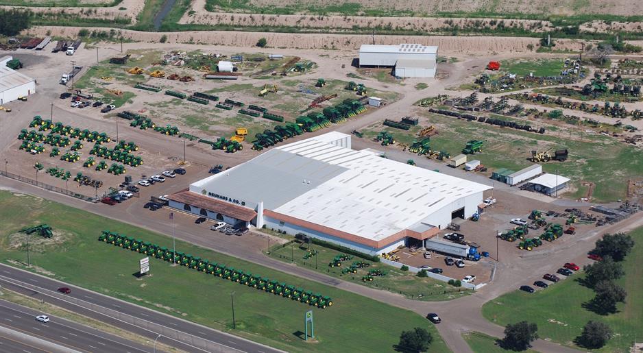 A drone photo overview of an Ag-Pro location.
