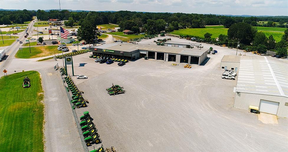 A drone photo of a Snead Ag location that became an Ag-Pro store.