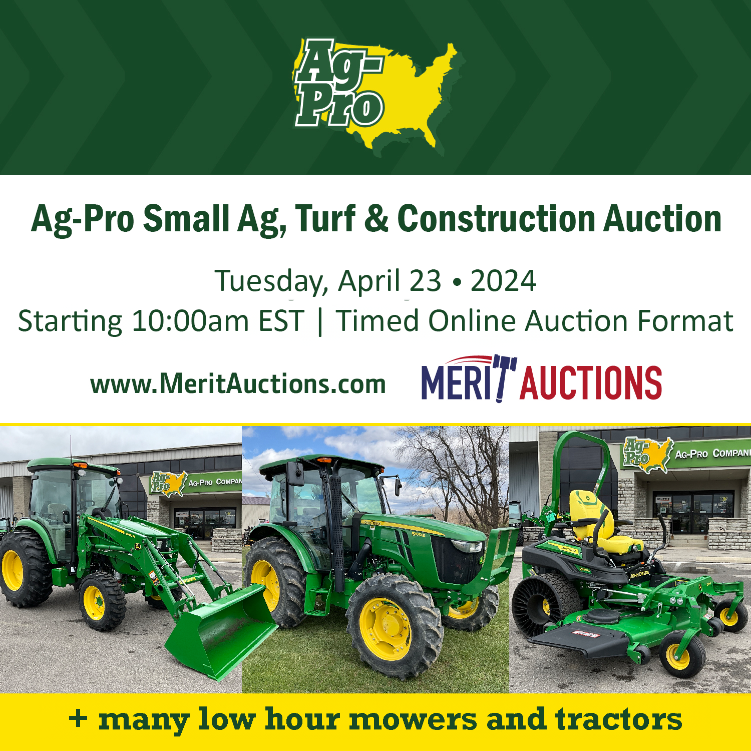Ag-Pro Small Ag, Turf & Construction Auction